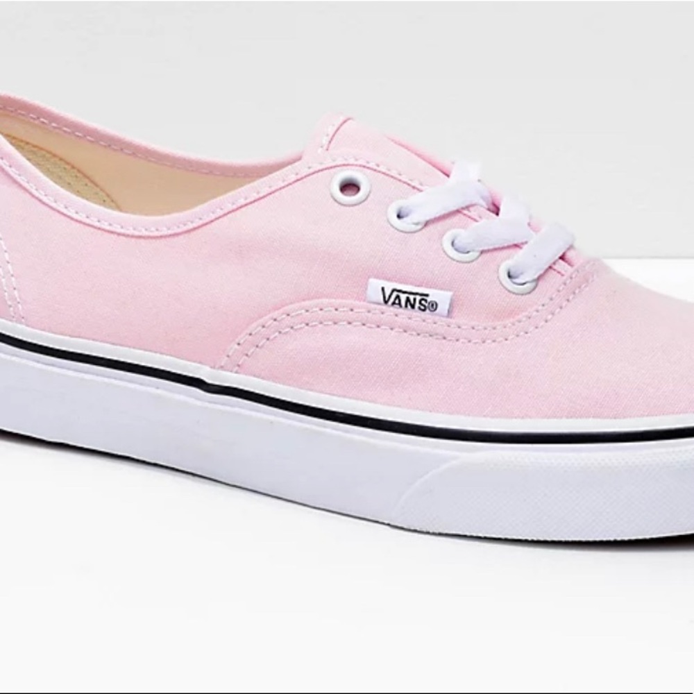pink authentic vans